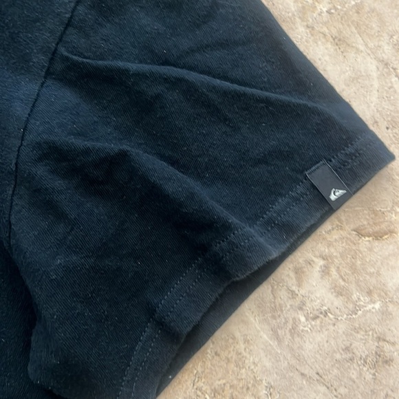 Quiksilver Black and Orange Short Sleeve Tee Medium - Picture 3 of 5